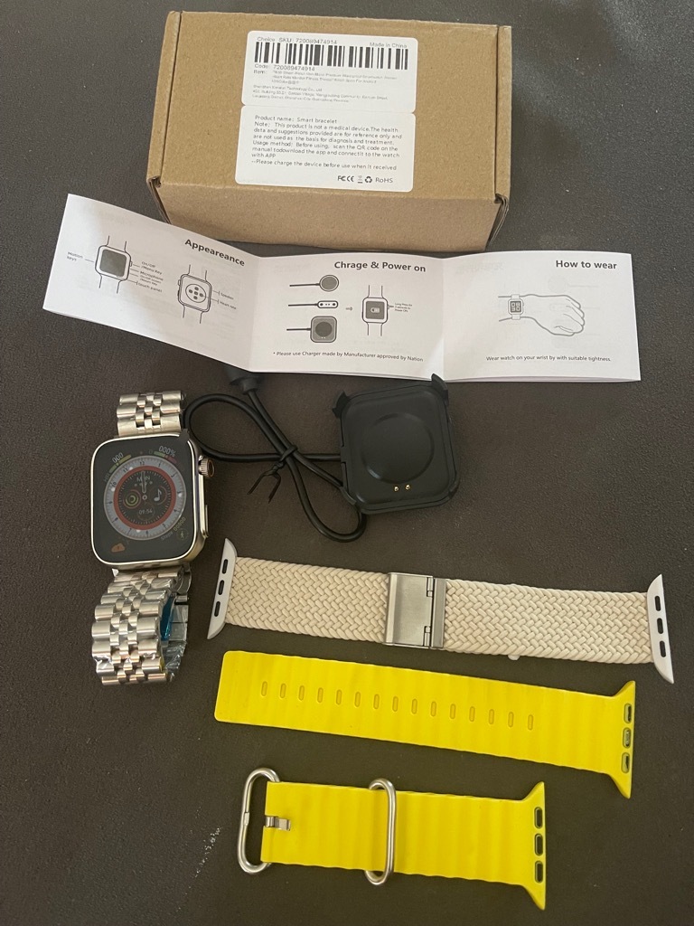 Smartwatch jak Apple Ultra 8 X9 Silver + 3 paski Białystok Kup