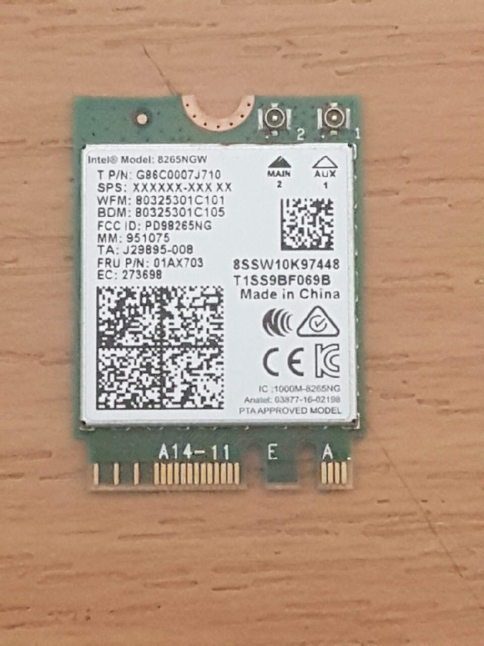 Carte USB Pour Ordinateur Portable ASUS VivoBook X412D – Occasion, Fonctionnelle, Avec Marques D'usure