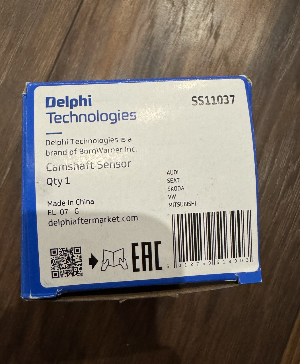 DELPHI SS11037 ДАТЧИК ПОЛОЖЕННЯ ВАЛИК РОСПОДІЛЬНИКА 