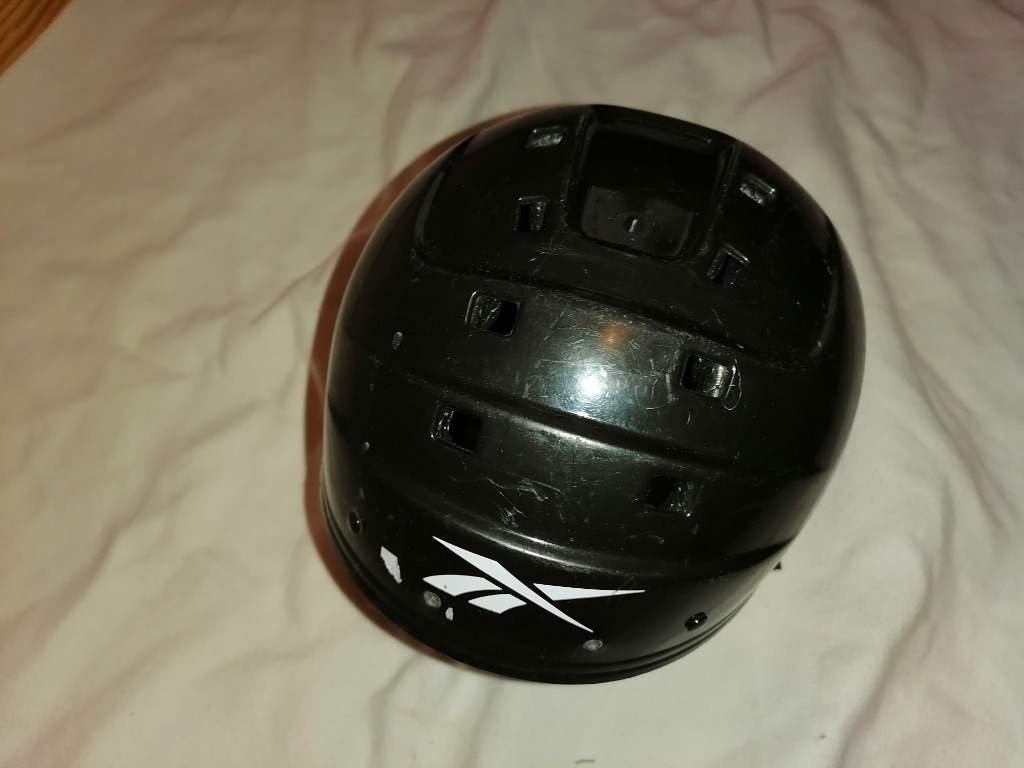 Czarny kask hokejowy Reebok 1K Ice Hockey Helmet | | na Allegro Lokalnie