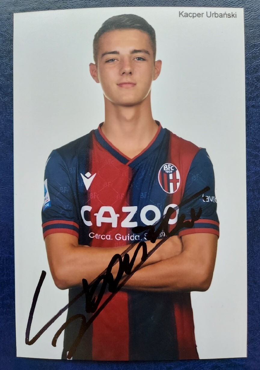 Kacper Urbański autograf! Bologna Lechia Gdańsk Katowice Kup teraz