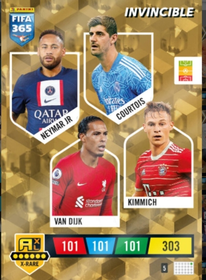 FIFA 365 2023 XRARE Invincible 5 Neymar Courtois LUBLIN Kup teraz