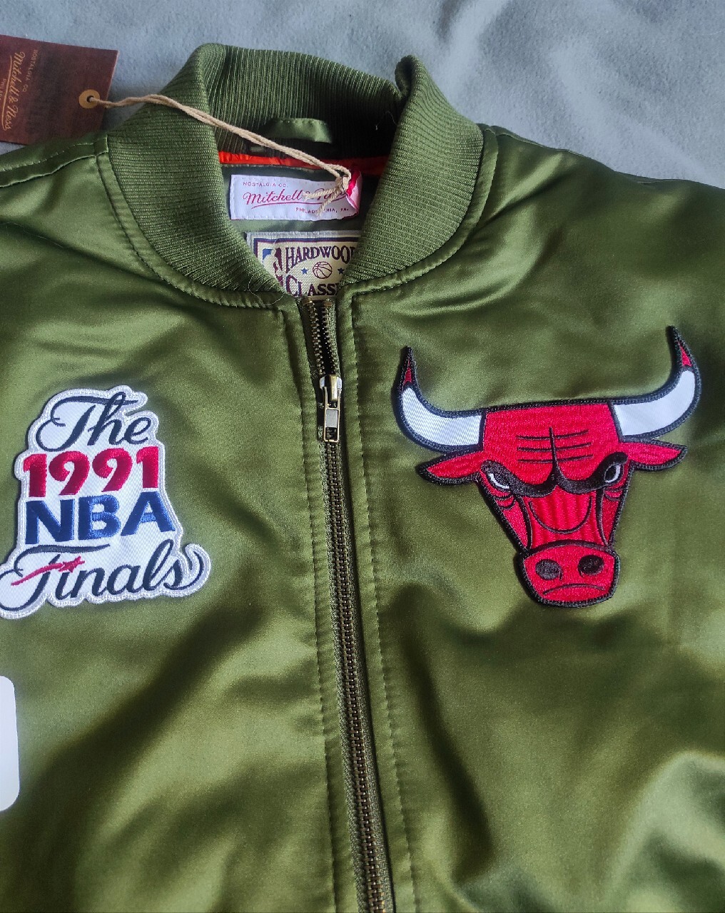 Kurtka Mitchell & Ness NBA Chicago Bulls Colossal czarna 
