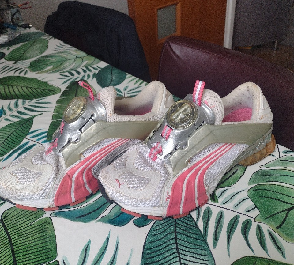 Puma disc hot sale branco e rosa