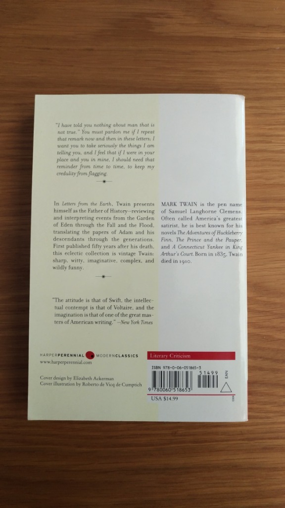 Mark Twain Letters from the Earth Kraków Kup teraz na Allegro Lokalnie