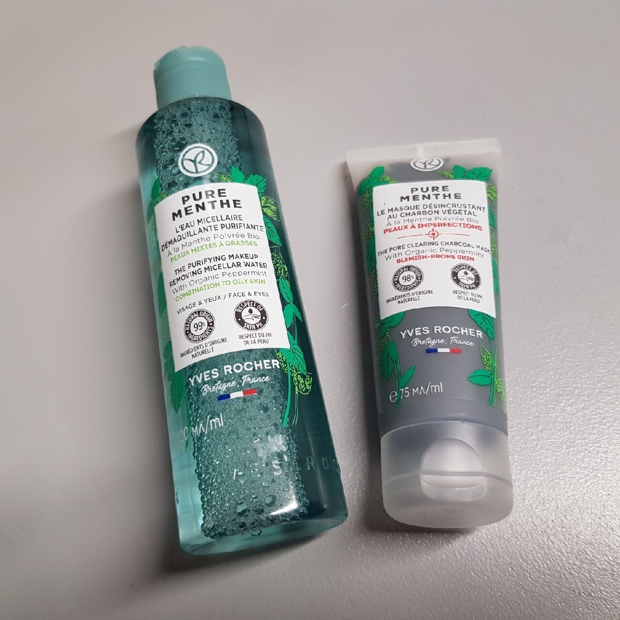 Yves Rocher Pure Menthe płyn micelarny + maseczka | Luboń | Kup teraz ...
