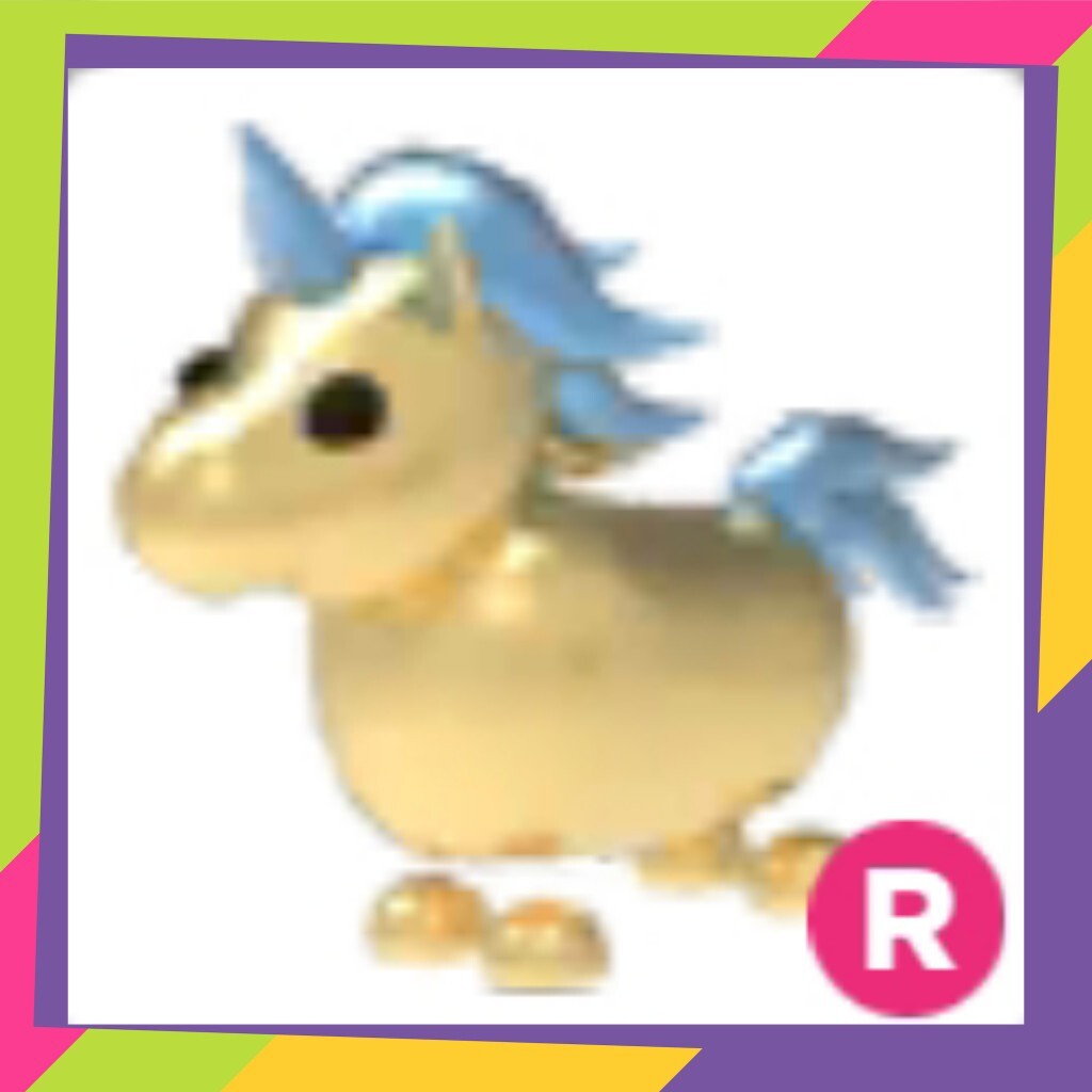 Roblox Adopt Me Ride Golden Unicorn R Warszawa Kup teraz na Allegro