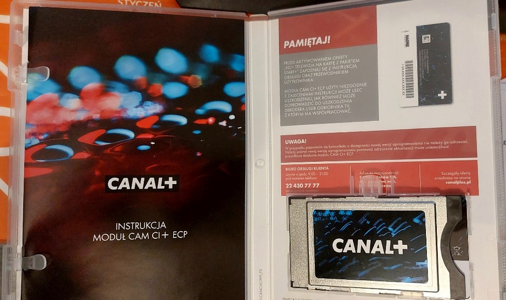 Moduł CANAL+ CAM ECP 4K karta NC+ Mieścin Kup teraz na Allegro