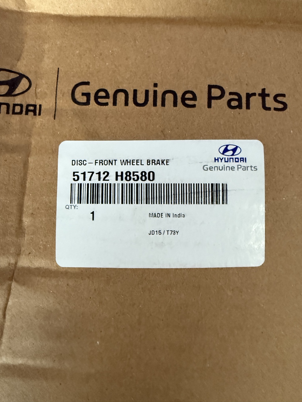 ДИСКОМ ГАЛЬМІВНОЮ X2 ПЕРІД KIA HYUNDAI 51712 H8580 