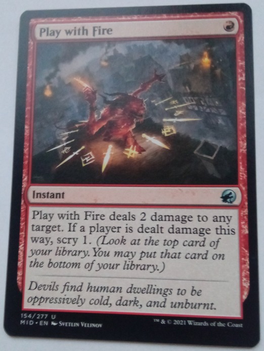 Karta Mtg Play with Fire Łódź Kup teraz na Allegro Lokalnie
