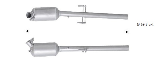 ASCFD1058 ФІЛЬТР ЧАСТИНОК ТВЕРДИХ DPF САЖОВИЙ DB 2,1CDI ЄВРО 5 