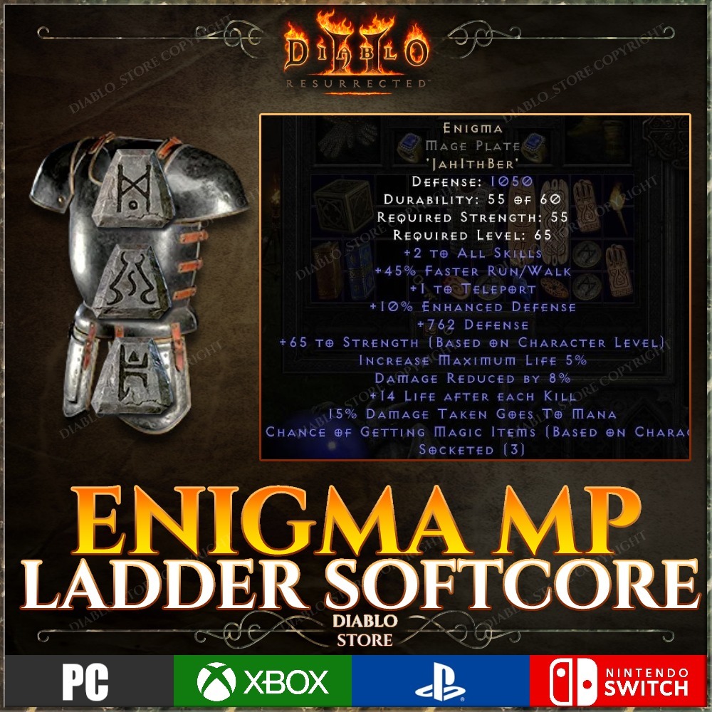 Diablo 2 Resurrected Enigma MP LADDER D2R Kraków Kup teraz na