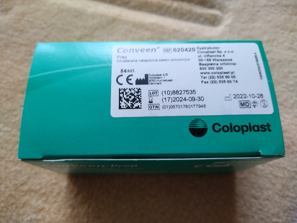 Conveen Prep chusteczka COLOPLAST 620420 | Białystok | Kup teraz na ...