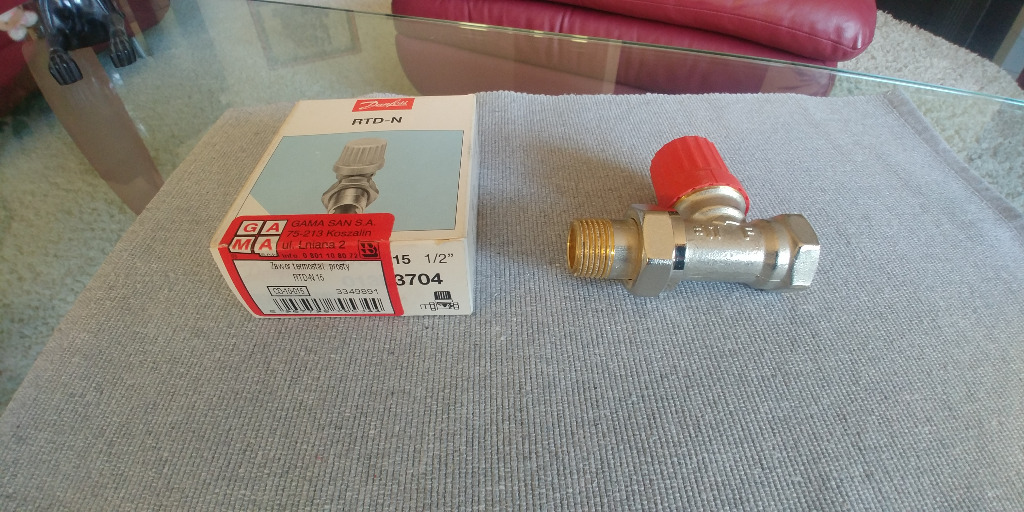 Danfoss Zawor termostatyczny RTD-N 15 prosty niklo | Gdansk | Kup teraz ...