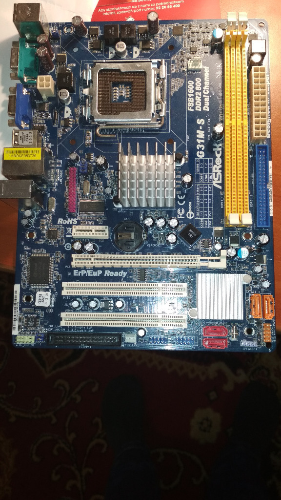 Płyta główna Asrock G31MS Rev 2.04 DDR2 800 Brzozów Kup teraz na