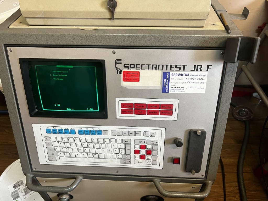 Spektrometr SPECTROTEST JRF skład chemiczny metali łącznie z węglem ...