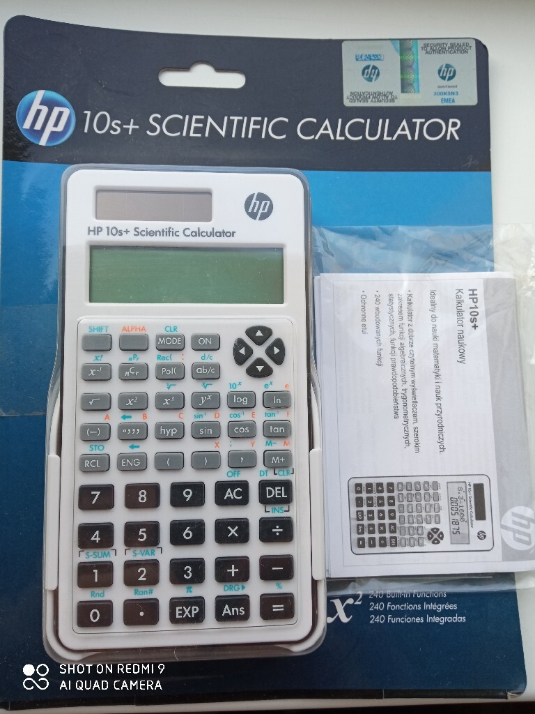 Hp 10s + scientific calculator Kalkulator Naukow Warszawa Kup