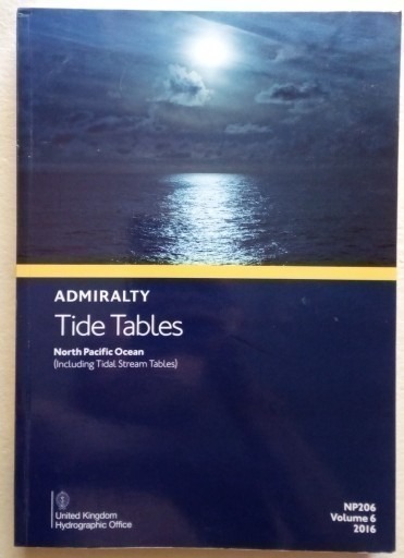 NP 206 ADMIRALTY Tide Tables North Pacific Ocean Volume 6 | Warszawa ...