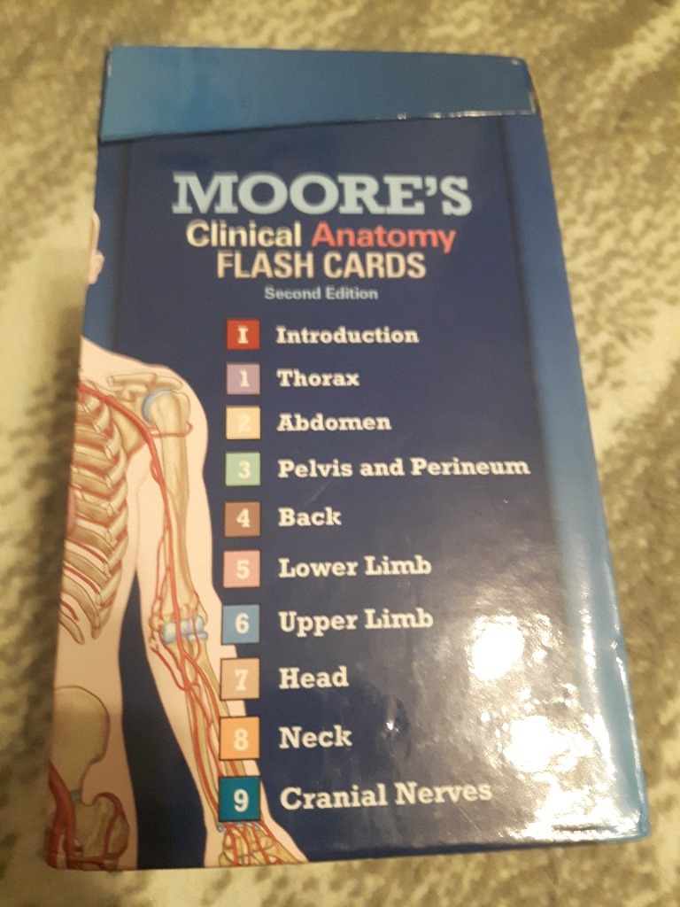 Moore's Clinically Oriented Anatomy Flash Cards Warszawa Kup teraz