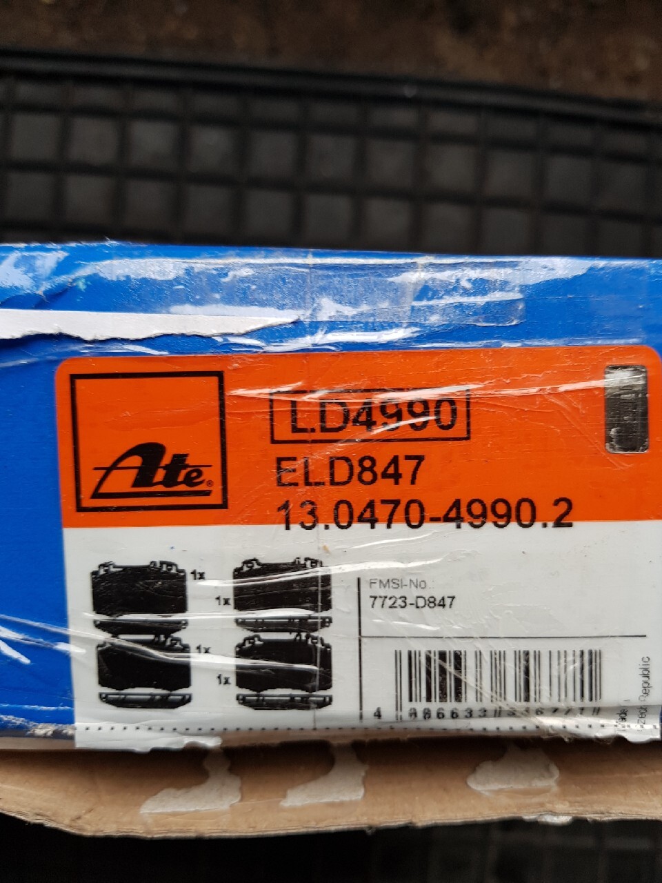 ATE CERAMIC 13.04704990.2 klocki przód E, C klasa Ełk Kup teraz na