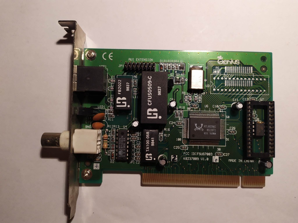 Karta sieciowa Realtek RTL8029AS | Warszawa | Kup teraz na Allegro Lokalnie