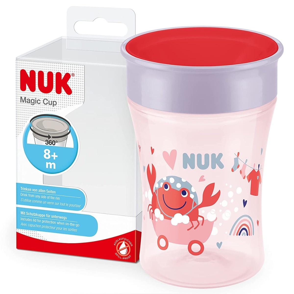 NUK Kubek niekapek Mini Magic Cup z ustnikiem 360° 160ml - Ceny i opinie 