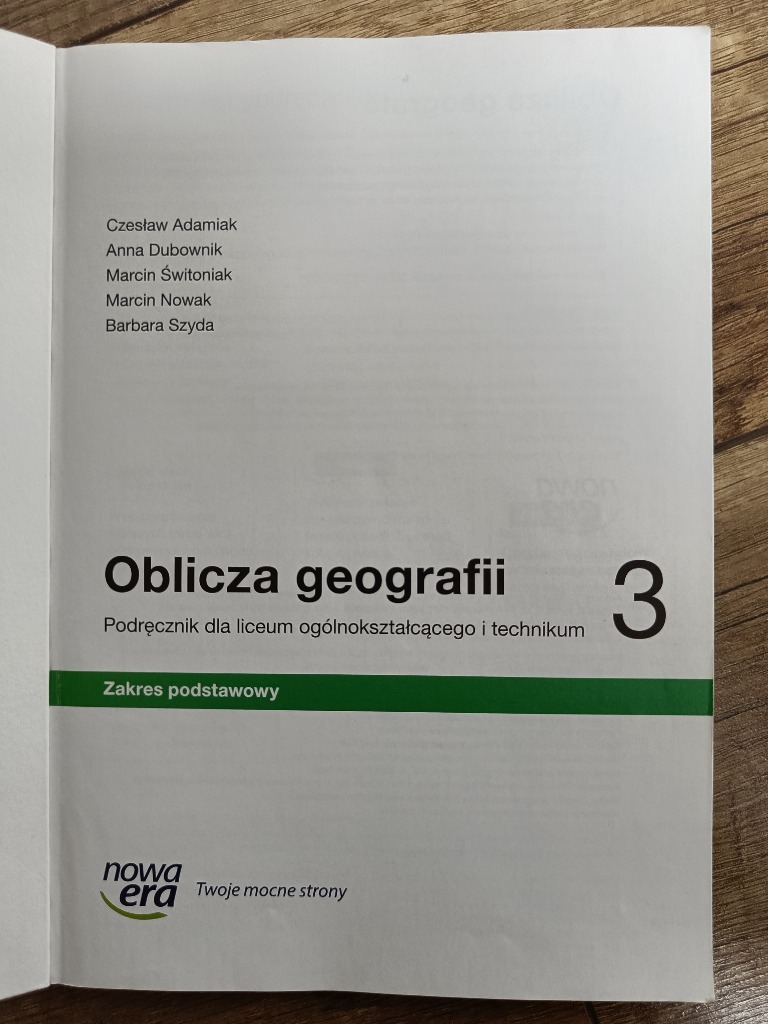 Podr cznik Oblicza Geografii 3 Nowa Era Pisarzowice Kup Teraz 