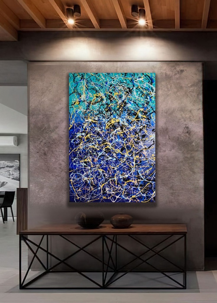 Zdjęcie oferty: Nowoczesna abstrakcja w stylu Jackson Pollock 