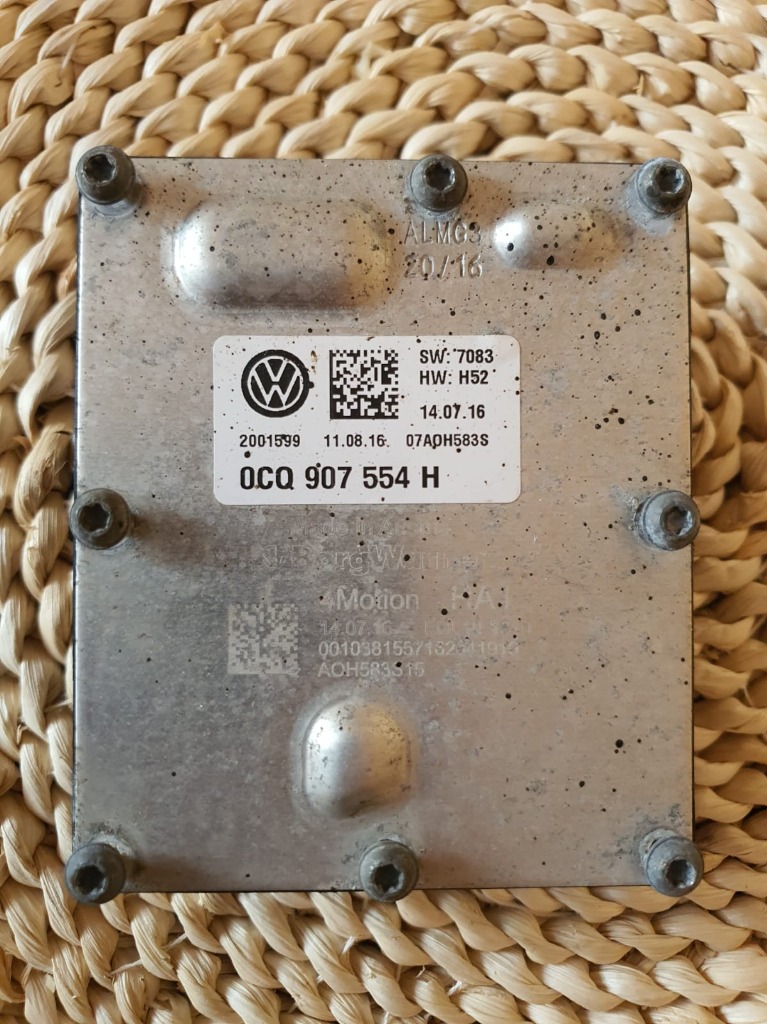 VW AUDI SEAT SKODA БЛОК КЕРУВАННЯ МОСТА ЗАД 0CQ 907 554 H 
