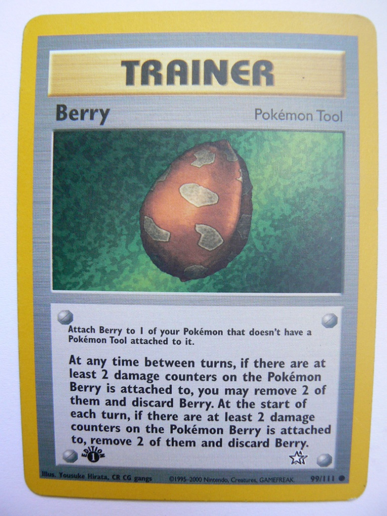 Pokemon Trainer Berry 19952000 99/111 Wrocław Kup teraz na Allegro