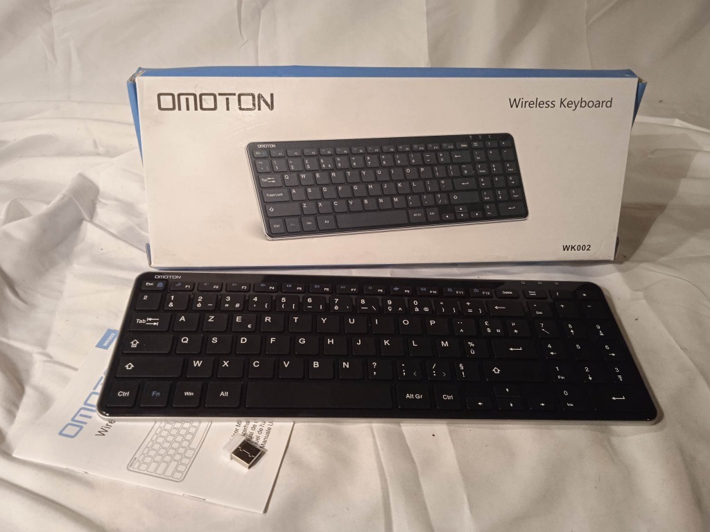 KLAWIATURA BEZPRZEWODOWA OMOTON WK002 CZARNA Łódź Licytacja na