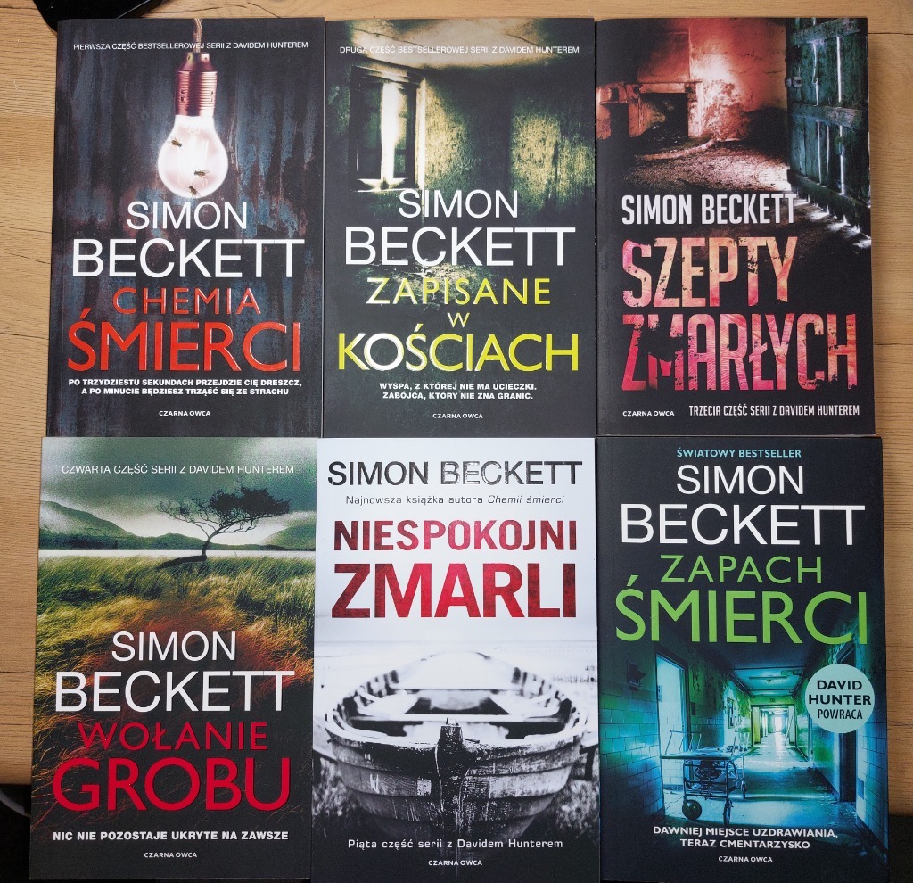 Dr David Hunter Simon Beckett komplet Wąbrzeźno Licytacja na Allegro Lokalnie