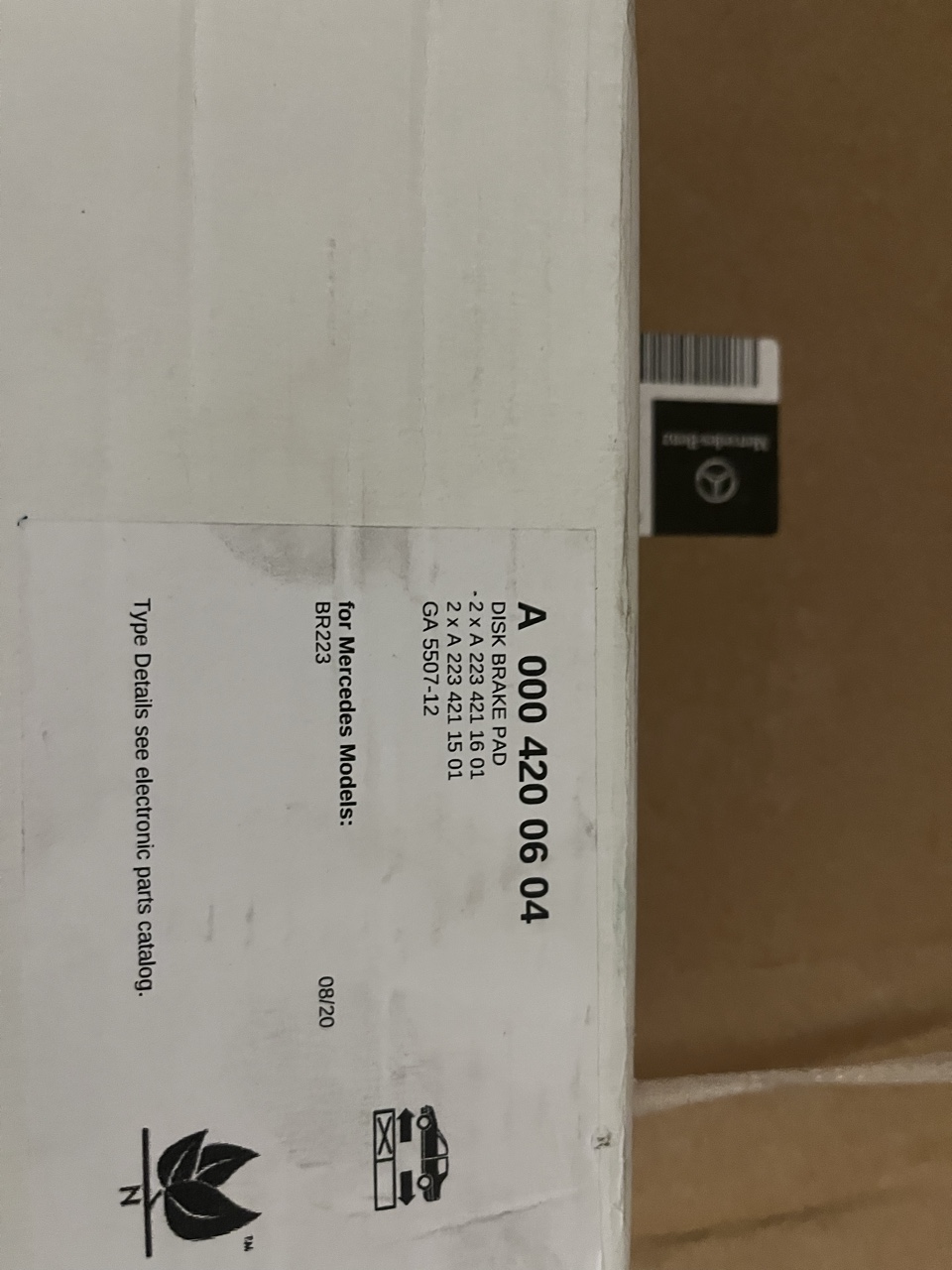 КОМПЛЕКТ ГАЛЬМІВ A 2234214200/A0004200604 ПЕРІД W MERCEDES W206/214/223 