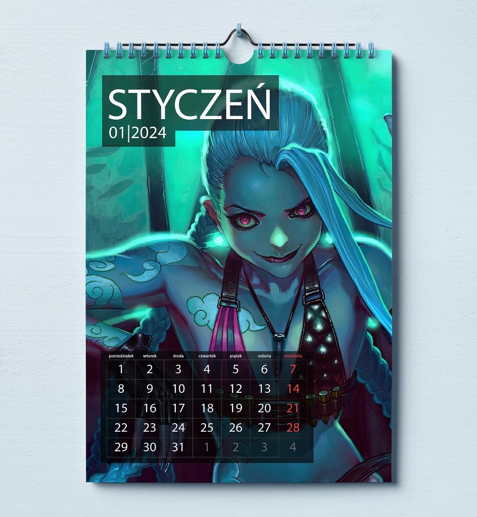 Kalendarz ścienny League of Legends 2025 Iława Kup teraz na Allegro