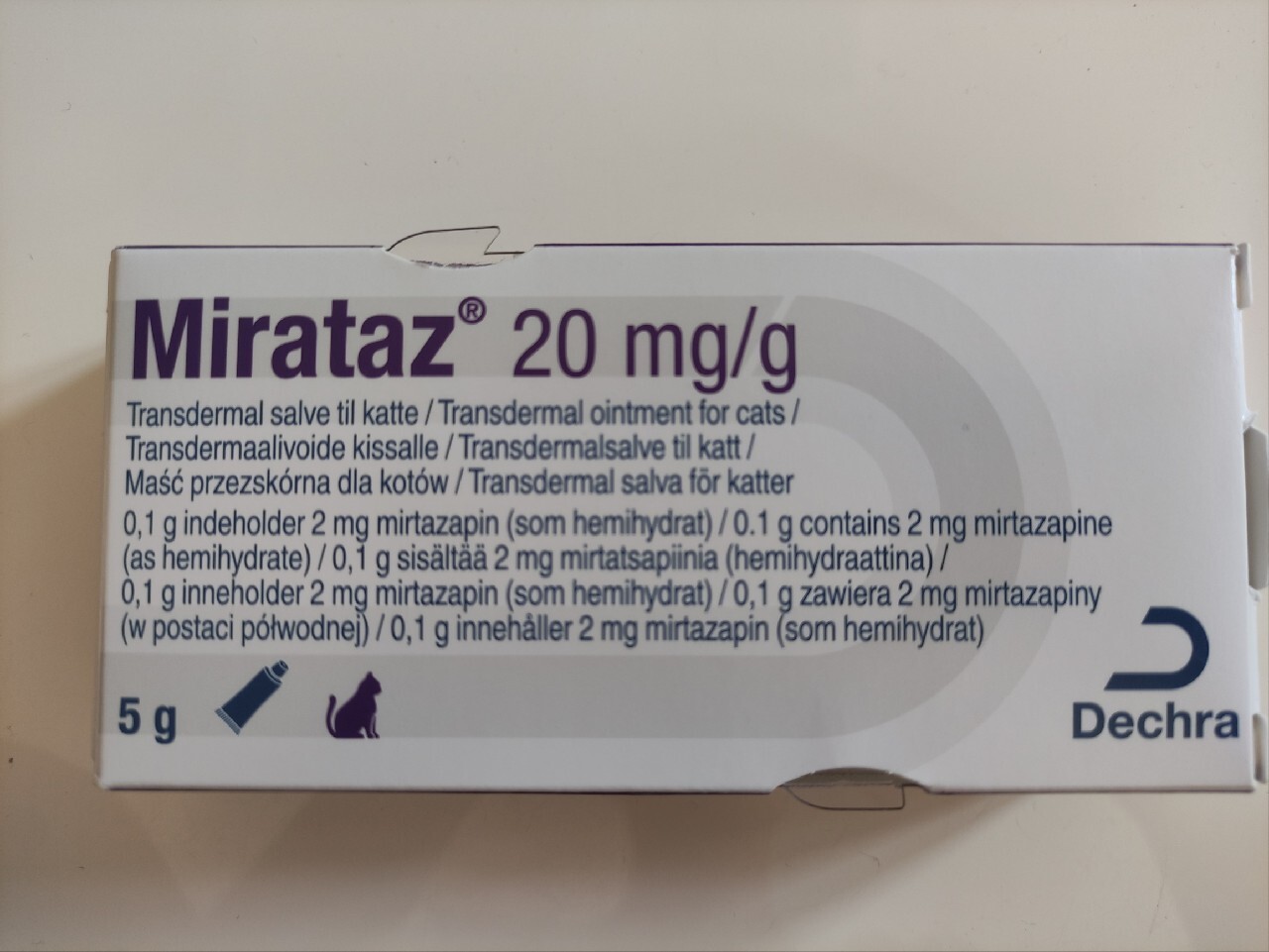 Mirataz 20 mg/g maść dla kotów na apetyt Warszawa Kup teraz na