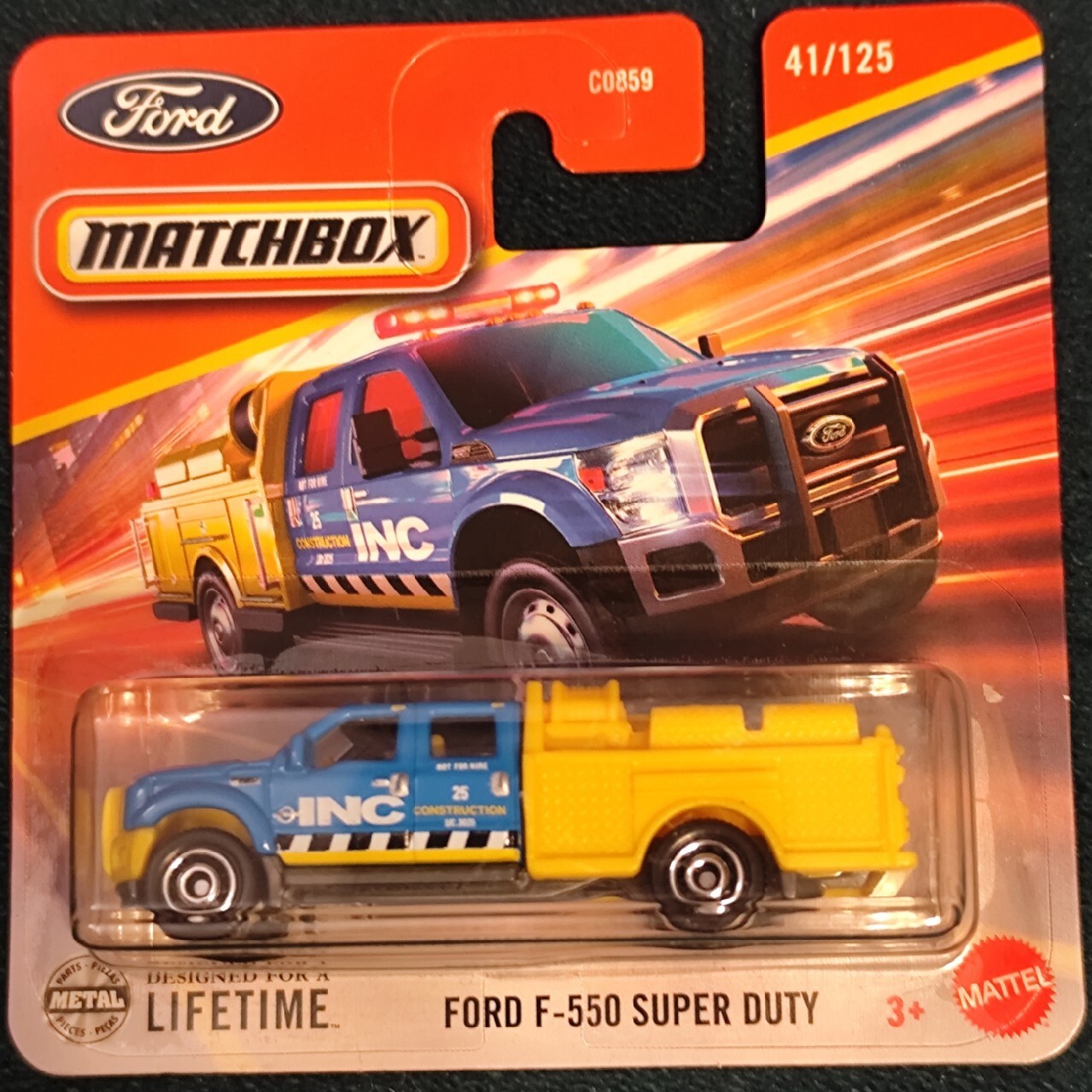 Matchbox 2025 Ford F550 Super Duty INC Construction 41 125 1:64 ...