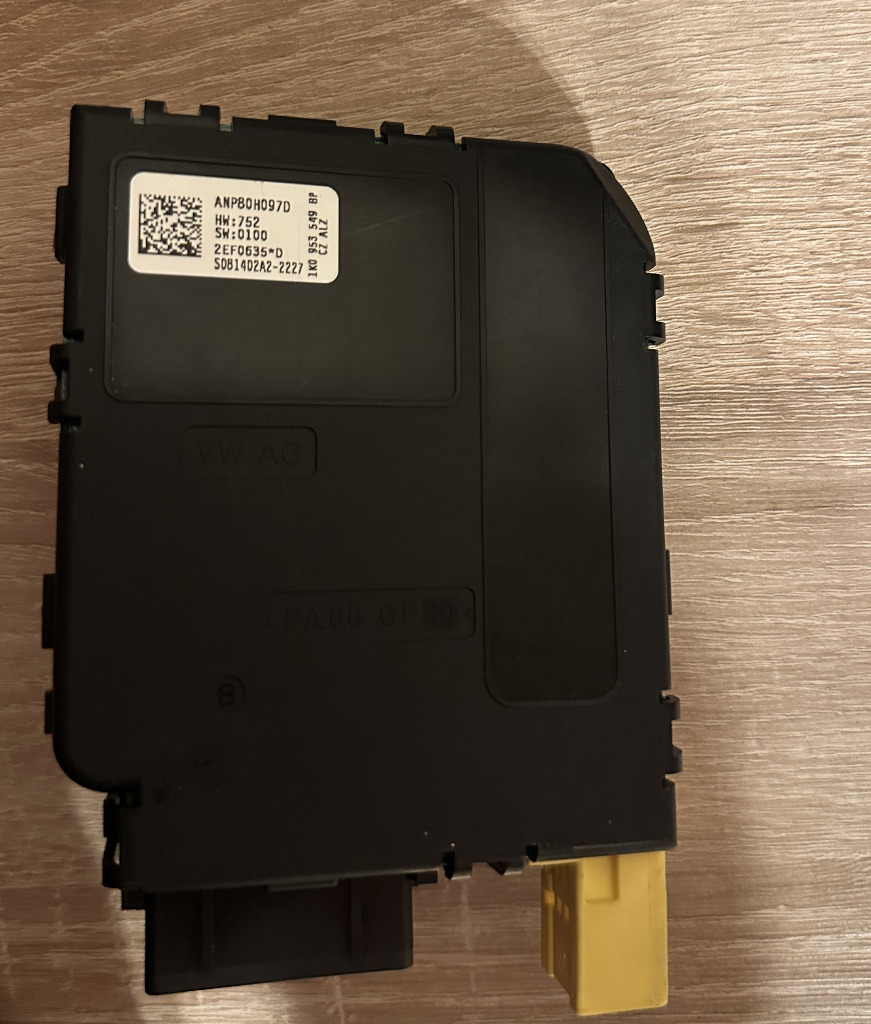 МОДУЛЬ КЕРМА VW ДАТЧИК КАТАЛІЗАТОРА ПОВОРОТА 1K0953549BP 