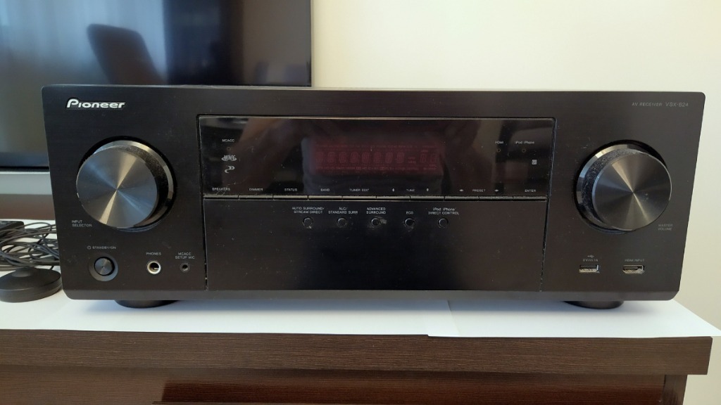 Amplituner PIONEER VSX824K +pilot +mikrofon kali Łódź Kup teraz