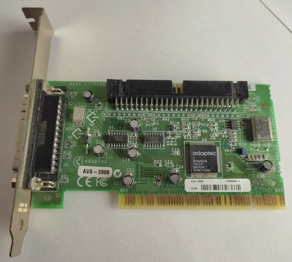 Adaptec AVA2906 kontroler SCSI 50pin Warszawa Kup teraz na