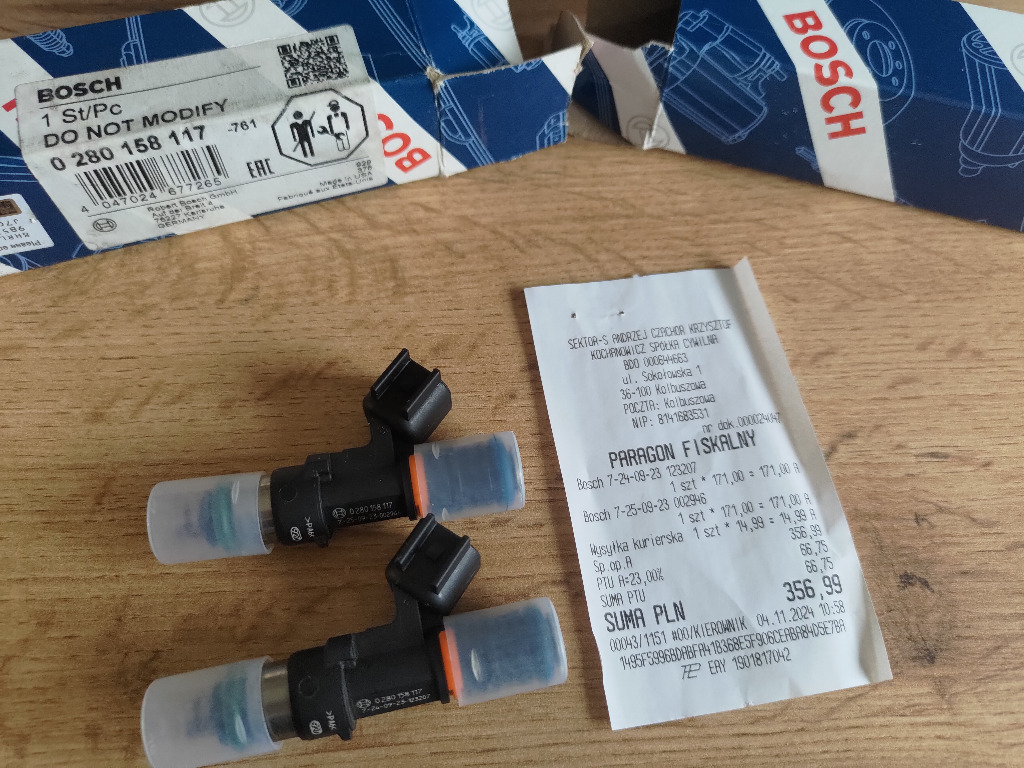 ФОРСУНКИ BENZYНОВЕ BOSCH 525CC НОВЕ - З'ЄДНАННЯ EV6 