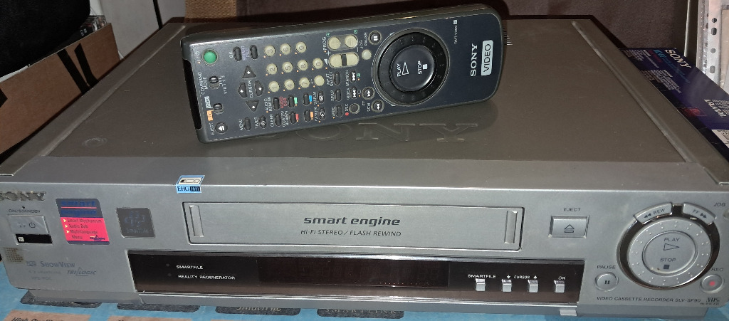 SONY SLVSF90 VIDEO magnetowid VHS HiFi STEREO pilot SmartFile | Lublin ...