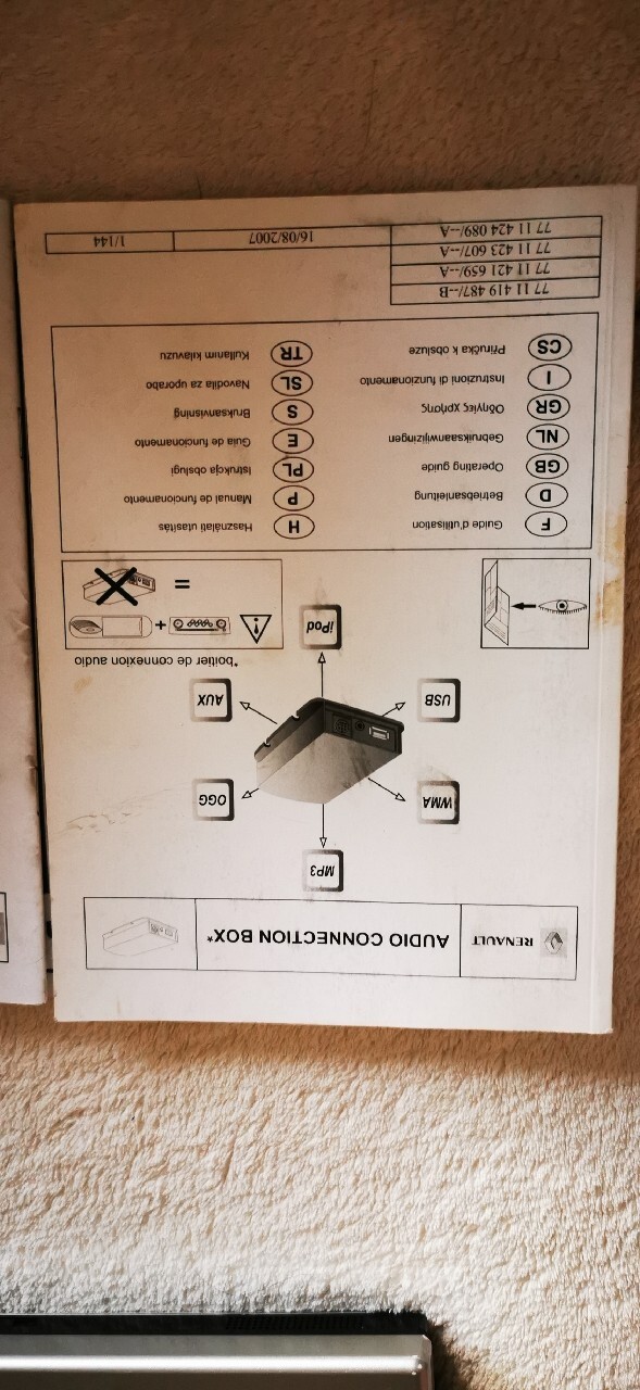 Radio Renault scenic 2 update list +connection box Łódź Kup teraz na Allegro Lokalnie