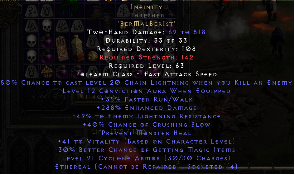 Diablo 2 II non ladder przedmioty infinity enigma JelczLaskowice