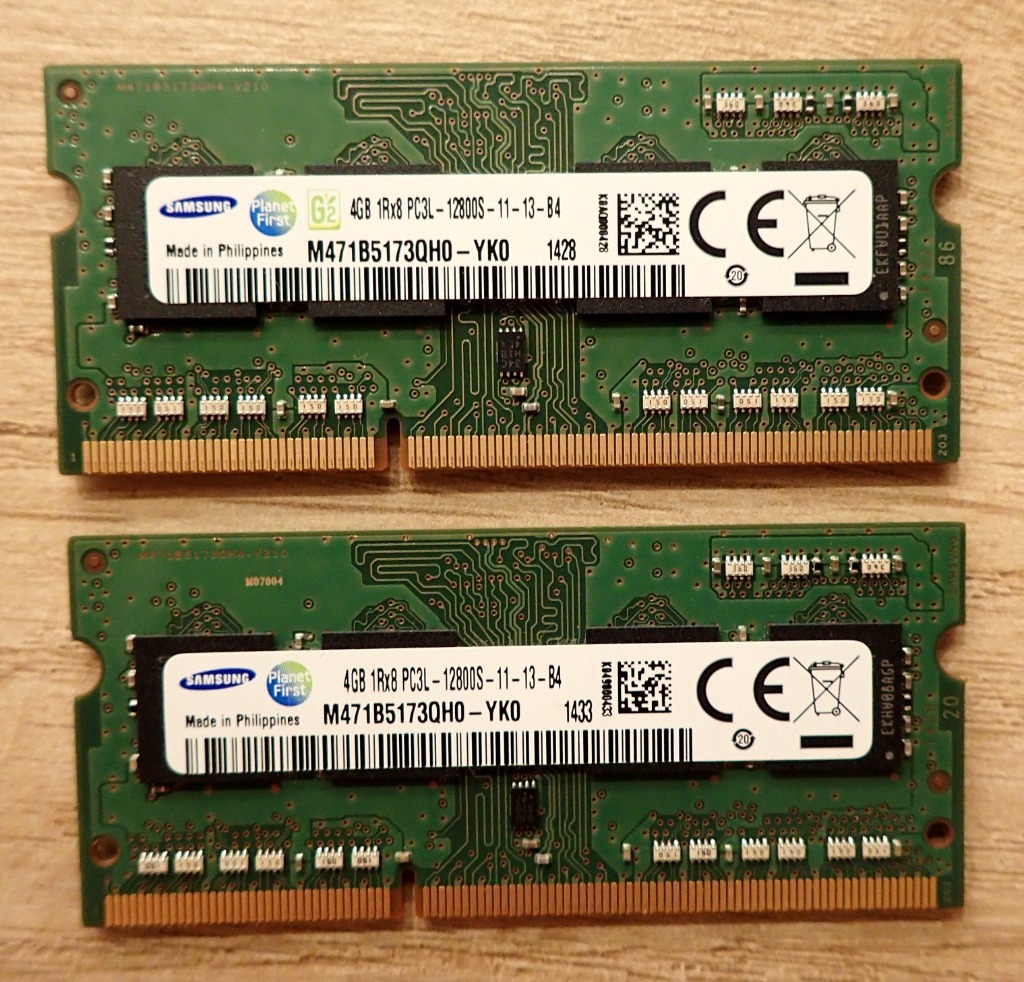 Samsung M471B5173QH0-YK0 2 x 4GB, 8GB RAM DDR3L | Kraków | Kup teraz na ...