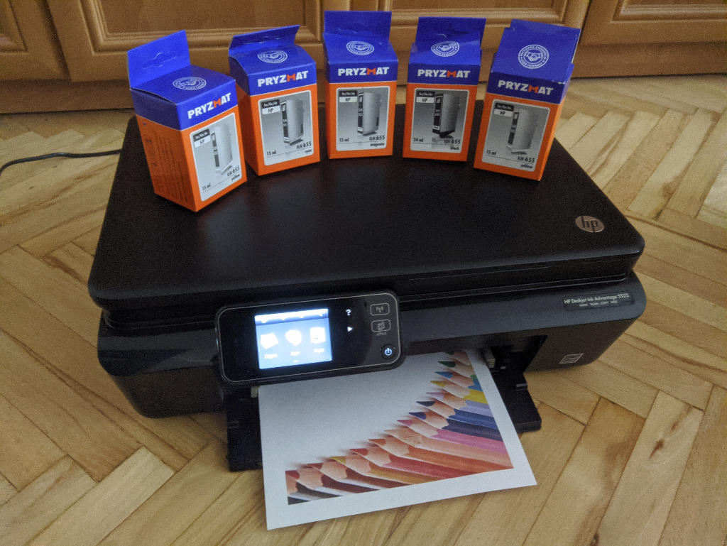 Drukarka HP 5525 z WiFi i na tanie tusze Radom Kup teraz na Allegro