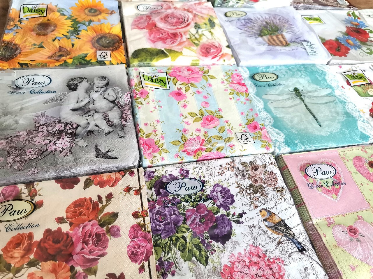 Zestaw 400 szt. serwetek do Decoupage hurt 20 op. Warszawa Kup