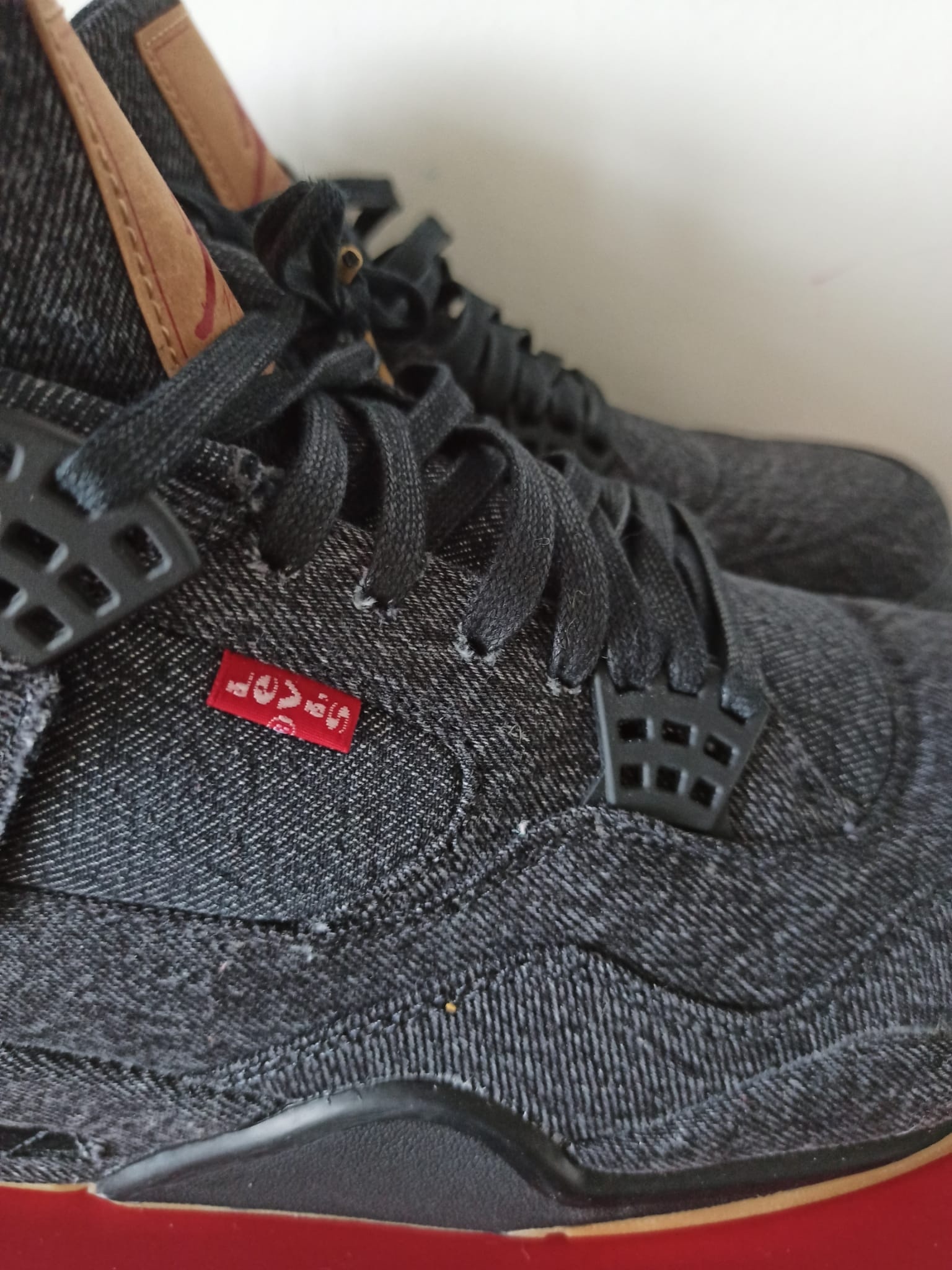 jordan 4 levis black