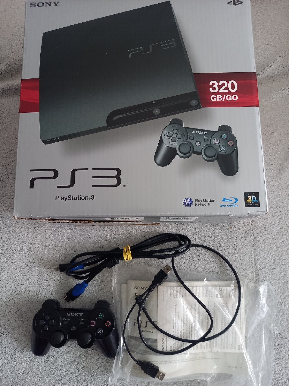 Playstation 3 Slim CECH 3004A 500GB dwa pady box Warszawa Kup teraz