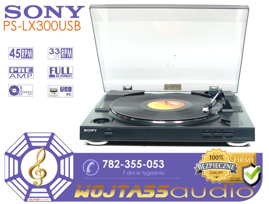 Gramofon Automat SONY PSLX300USB PreAMP Legnica Kup teraz na