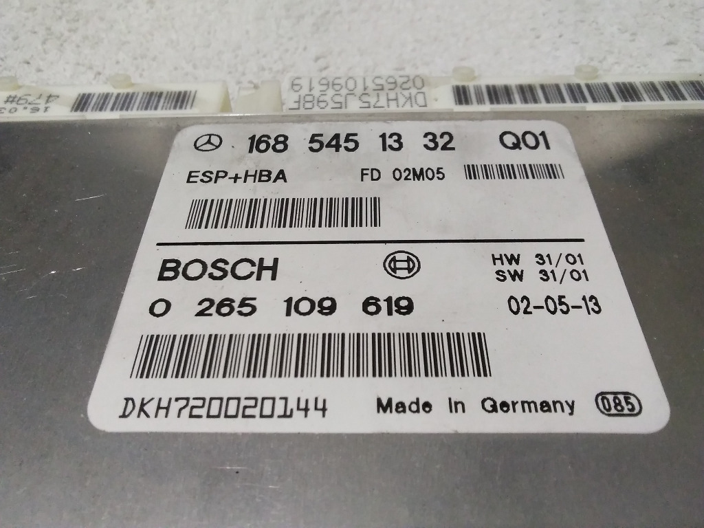 БЛОК КЕРУВАННЯ КОРОБКИ ПЕРЕДАЧ A КЛАСС ESP+HBA 1685451332 